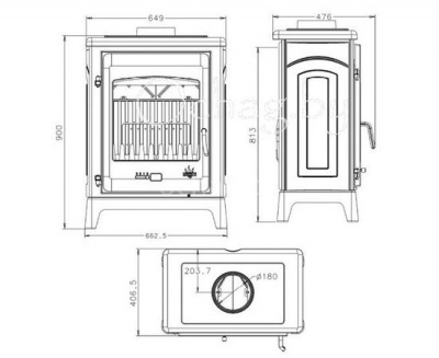 Чугунная печь Godin Taheto Чугунная печь Godin Taheto