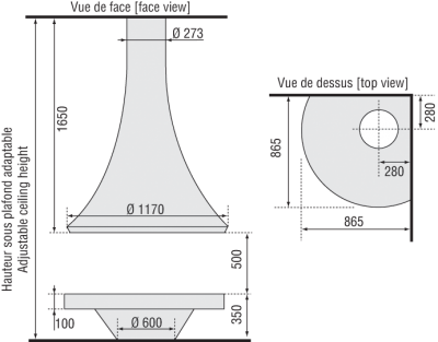 Угловой камин Bordelet Eva 992 angle
