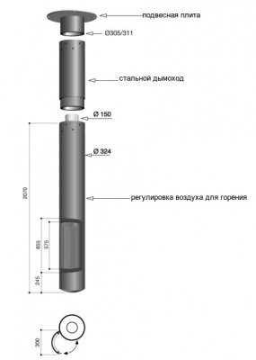 Центральный камин Slimfocus