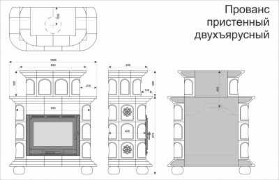 Облицовка Прованс двухъярусный Луг