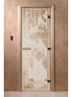 Дверь для саун DoorWood "Березка сатин"