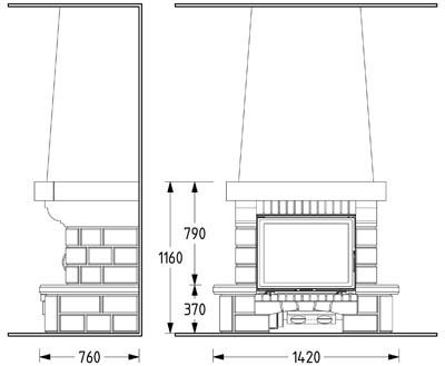 Каминная облицовка Supra Bellerive