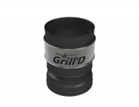 Оголовок-дефлектор К Grill'D AISI 430 0,5мм/ЖС 0,5 мм (D130/250) черный (термостойкая краска)