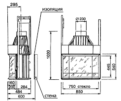 Каминная топка Cheminees Diffusion B 9