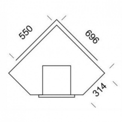Печь-камин NunnaUuni Saga Angolo 1