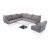 Модульная угловая лаунж-зона 4SIS Канны из роупа Цвет: светло-серый Модульная угловая лаунж-зона 4SIS Канны из роупа Цвет: светло-серый