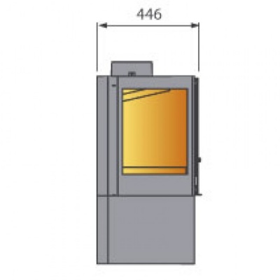 Отопительная печь Liseo Castiron LCI 7 GFLR Stove, два боковых стекла