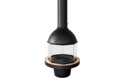 Центральный камин Fireline Сircle Glass