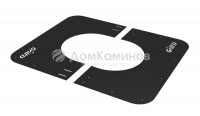 Фланец декоративный сборный Grill'D 550х600  D280 черный