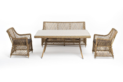 Обеденная группа 4SIS Катания на 4 персоны Цвет: соломенный Обеденная группа 4SIS Катания на 4 персоны Цвет: соломенный