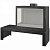 Отопительная печь Liseo Castiron LCI 7 GFL Table, стекло слева