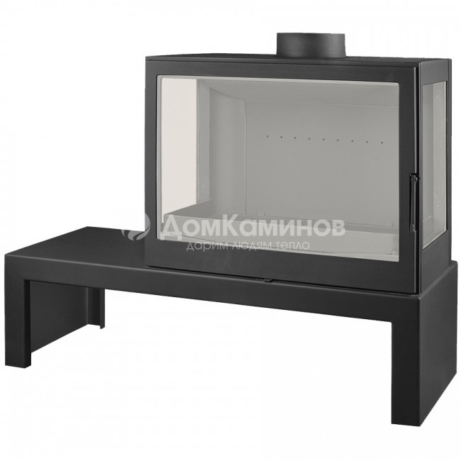 Отопительная печь Liseo Castiron LCI 7 GFLR Table, два боковых стекла