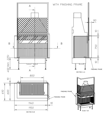 Топка Metalfire Universal MF 1050-75 W 2S L
