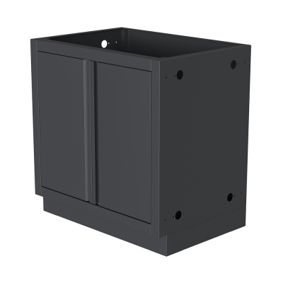 Тумба универсальная с полкой и 2-мя дверцами 870 Черная