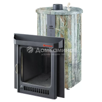 Дровяная печь Ферингер Макси ПФ в облицовке Жадеит наборный, до 38 м³ Дровяная печь Ферингер Макси ПФ в облицовке Жадеит наборный, до 38 м³