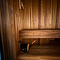 Русская баня с отделкой термодеревом и печью Ферингер. КП Хрустальный