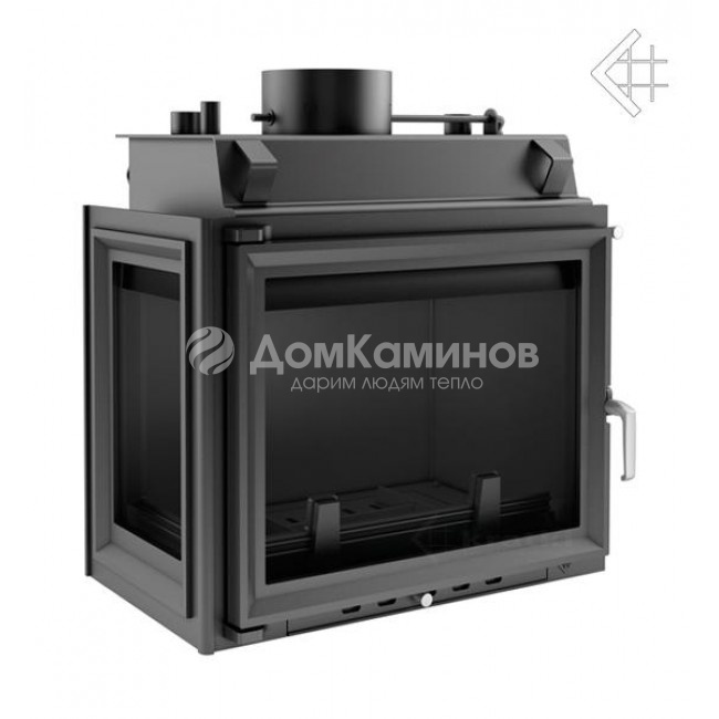 Каминная топка Kratki Maja PW BL 12 W Z (стекло слева, змеевик)