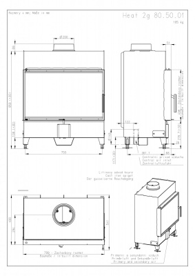 Каминная топка Romotop HEAT 2G 80.50.01 Каминная топка Romotop HEAT 2G 80.50.01