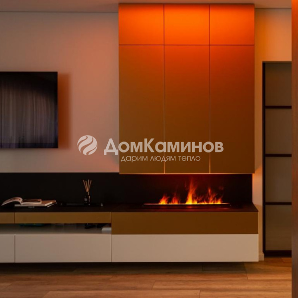 Встраиваемый 3D Электроочаг Cassette 1000 Черная панель