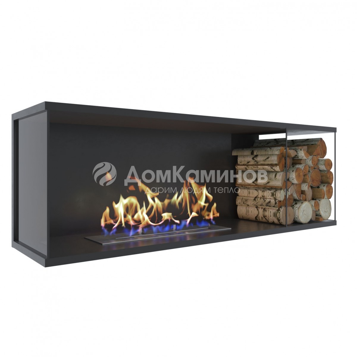 Трехсторонний биокамин Firebox 1200 Wood