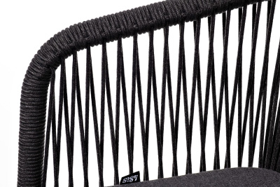 Стул из роупа 4SIS Марсель Цвет: темно-серый муар, темно-серый Стул из роупа 4SIS Марсель Цвет: темно-серый муар, темно-серый