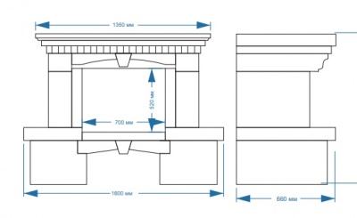 Каминная облицовка Гранд