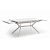 Интерьерный раздвижной стол 4SIS Меркурий Цвет: белый глянцевый