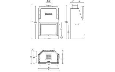 Каминная топка Piazzetta MA 260 SL Каминная топка Piazzetta MA 260 SL