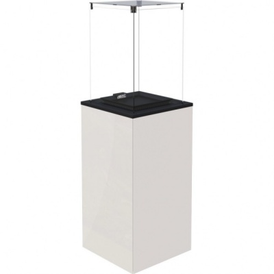 Газовый нагреватель Kratki PATIO MINI M G31 37MBAR B - белое стекло, с ручным управлением Газовый нагреватель Kratki PATIO MINI M G31 37MBAR B - белое стекло, с ручным управлением
