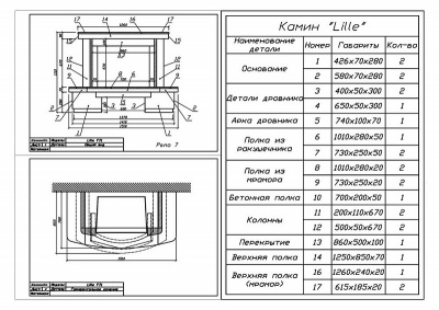 Каминная облицовка Sunhill Lille Каминная облицовка Sunhill Lille