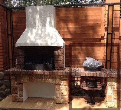 Печь барбекю ЭЛИТ с мойкой