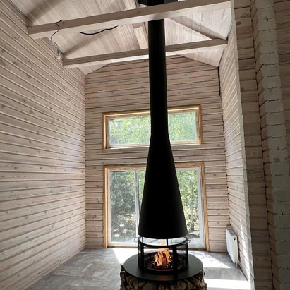 Центральный камин Fireline BLACK