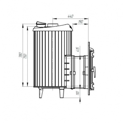 Банная печь Прометалл Атмосфера L ламели Жадеит наборный Банная печь Прометалл Атмосфера L ламели Жадеит наборный