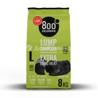 Уголь кусковой 800 DEGREES LUMP CHARCOAL, 8 КГ