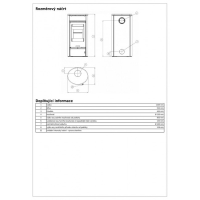 Печь-камин ABX Polar 5 с чугунной топкой (черный чугун бразильский песчаник с верхней плитой)