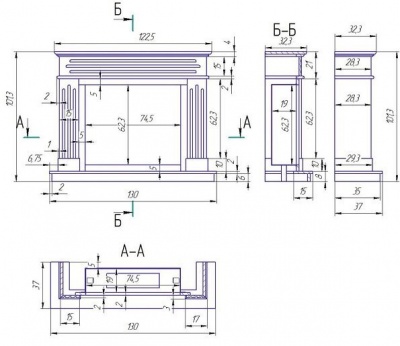 Мраморный биокамин Варшава