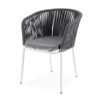 Стул 4SIS Бордо из роупа Цвет: белый, серый