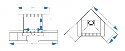 Каминная облицовка Элит Угловая
