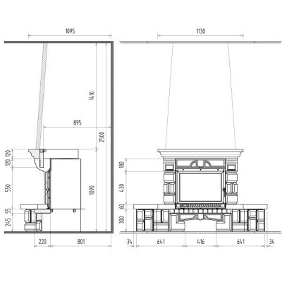 Каминная облицовка Supra Bolero 2 Каминная облицовка Supra Bolero 2