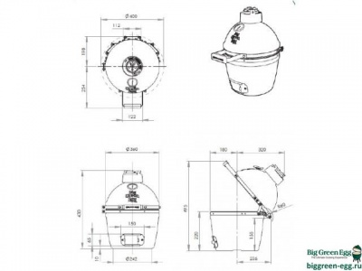 Керамический гриль Big Green Egg Mini Керамический гриль Big Green Egg Mini