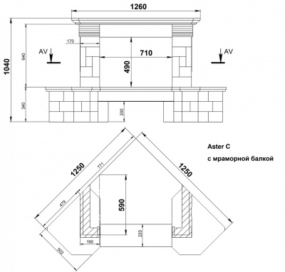 Облицовка Aster Rosso С Облицовка Aster Rosso С
