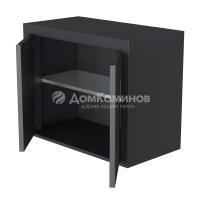Шкаф настенный c распашными дверями Черный