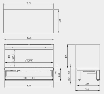Электрокамин Kalfire E-one 100FR