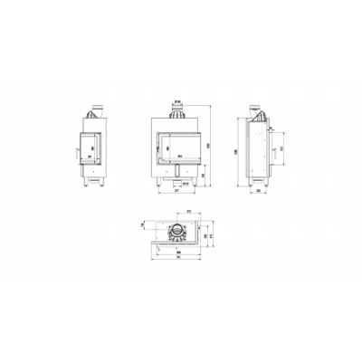 Каминная топка Kratki LUCY 12 SLIM P BS Каминная топка Kratki LUCY 12 SLIM P BS