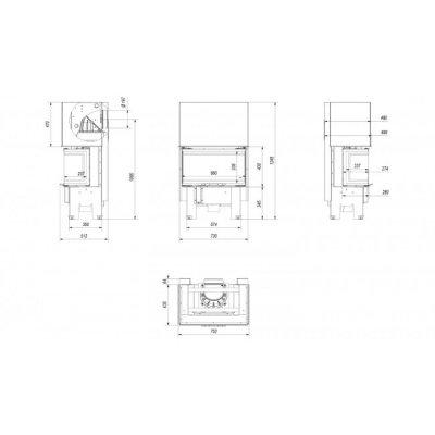 Каминная топка Kratki NBC 7 (гильотина) Каминная топка Kratki NBC 7 (гильотина)