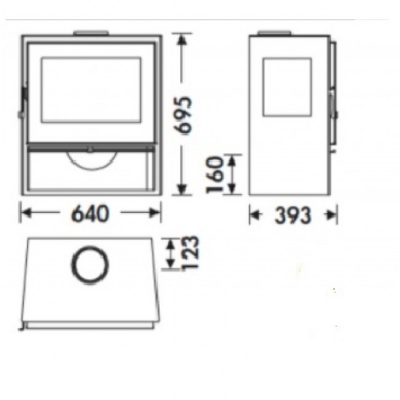 Печь-камин Panadero Java Trivision Печь-камин Panadero Java Trivision