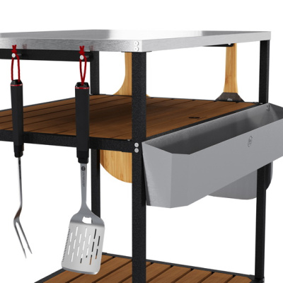 Стол-тележка EBS питмастер прямоугольный 800 Degrees Outdoor Kitchen Size 90х60 Стол-тележка EBS питмастер прямоугольный 800 Degrees Outdoor Kitchen Size 90х60