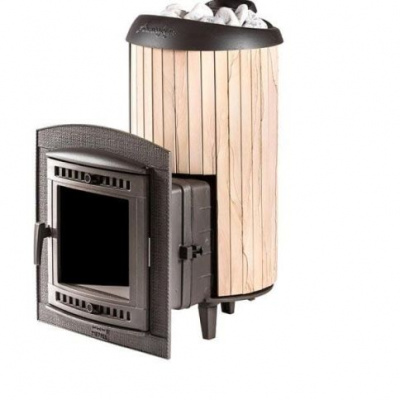 Банная печь Прометалл Атмосфера XL (Про) в ламелях Окаменевшее дерево перенесенный рисунок Банная печь Прометалл Атмосфера XL (Про) в ламелях Окаменевшее дерево перенесенный рисунок