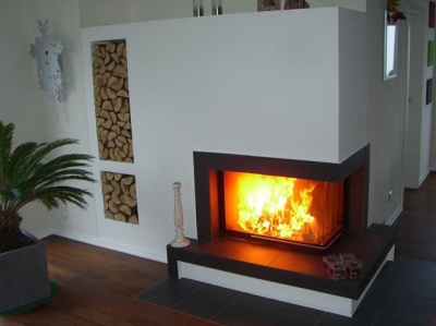 Каминная топка Brunner Eck-Kamine EK 57/82/48 с подъемом 