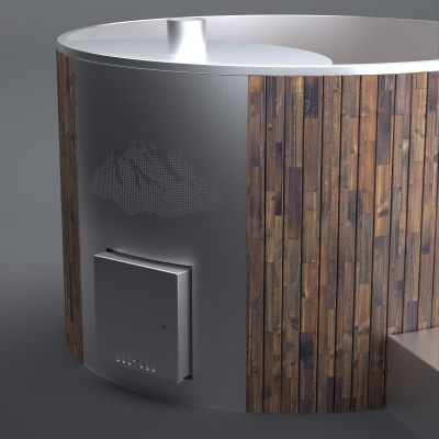 Фурако "Байкал" круглые с интегрированной печью Фурако "Байкал" круглые с интегрированной печью